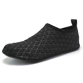 Schwarze Männer Frauen Aqua Schuhe Turnschuhe Schnell trocknen Sommer Barfußschuhe Aqua Socken Unisex Fitnessstudio Yoga Übung Strand SchwimmschuheKostüm Schuhe > Erwachsene (