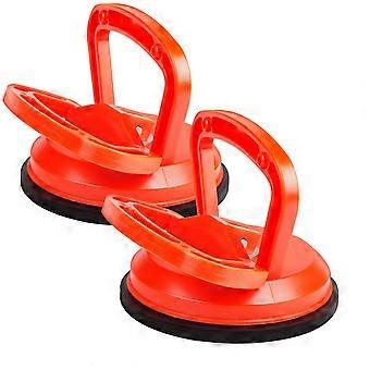 2 Pcs Suction Cups 30 KG Orange Vacuum Suction Cups Diameter 118 mm for Tiles, Glass, Wood