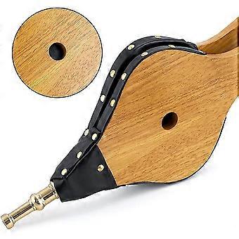 Kamin Faltenbalg 15,5 "x 7" Große Holz Luftgebläse Faltenbälge für Feuerstelle Cast Düse für Outdoor Camping Bbq Grill Schornstein Hand Bellow Pump Grill Grill Tanne