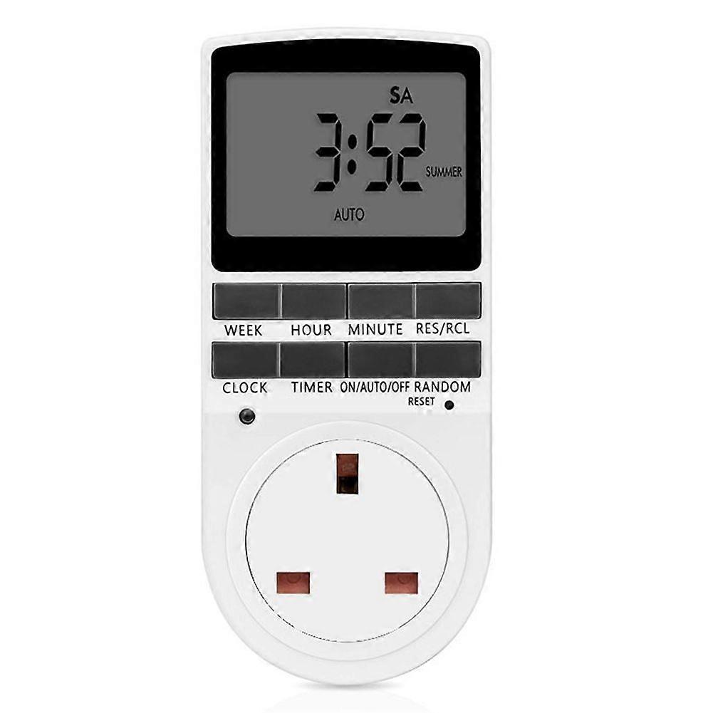 230V LCD Display Digital Timer Switch Electrical Outlet Countdown UK Plug Socket KAESI