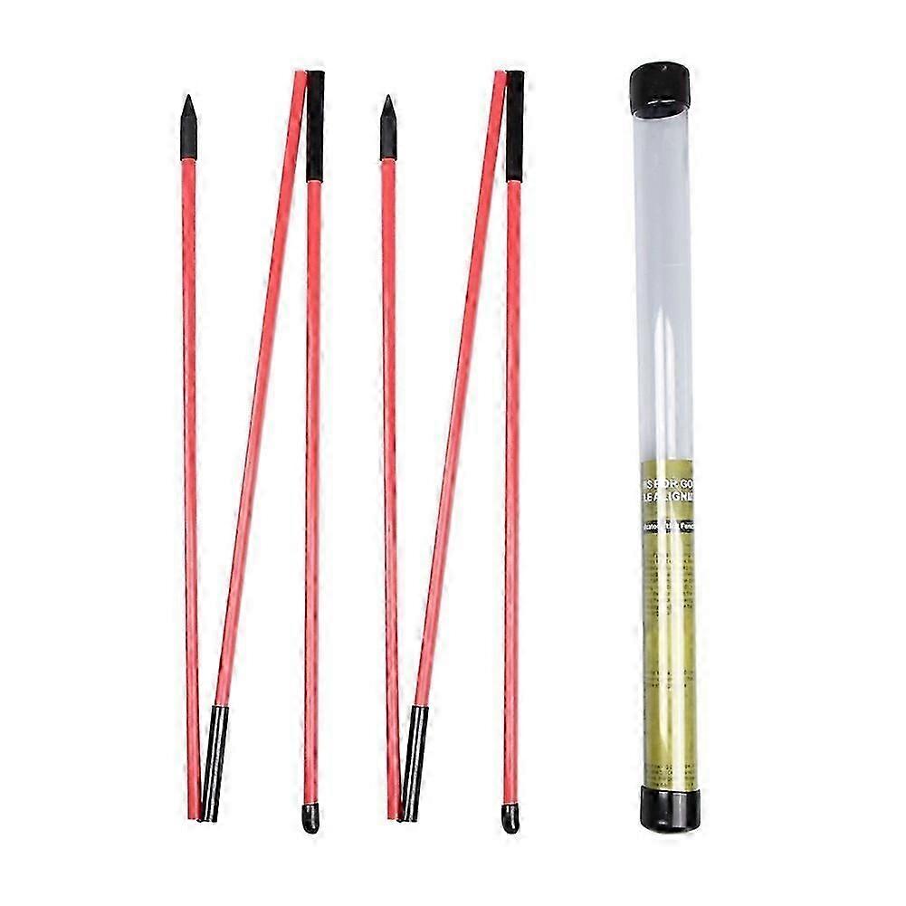 Golf Alignment Sticks Golf Practice Rods Putter Red Trainer Tools Golf Swing Training Tool