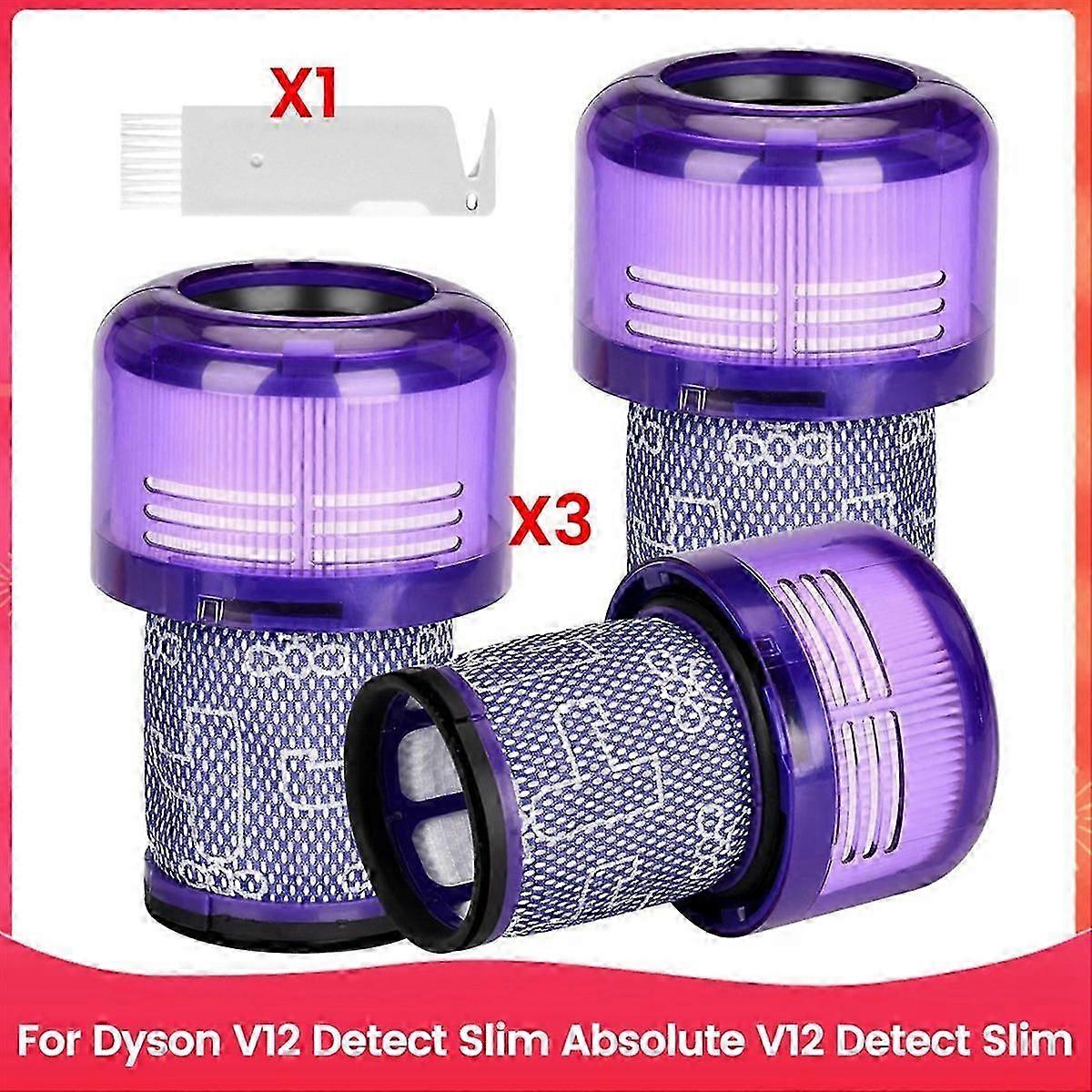 Replacement HEPA filter for Absolute V12 Detect Slim vacuum cleaner.