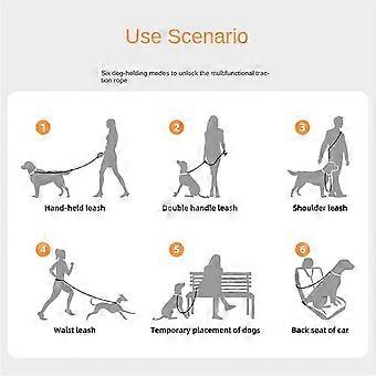 Pet Dog Explosion-Proof Leash Pet Leash Waist Crossbody Free Hands Dog Leash