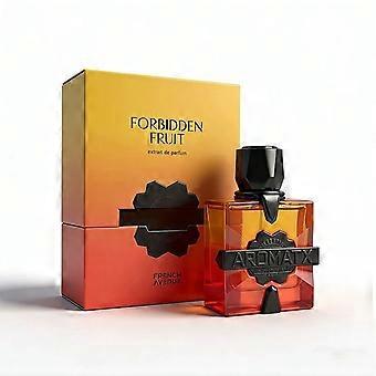 Aromatx Forbidden Fruit Extrait de Parfum Unisex Fragrance, Elegant Orange Perfume Bottle with Black Cap