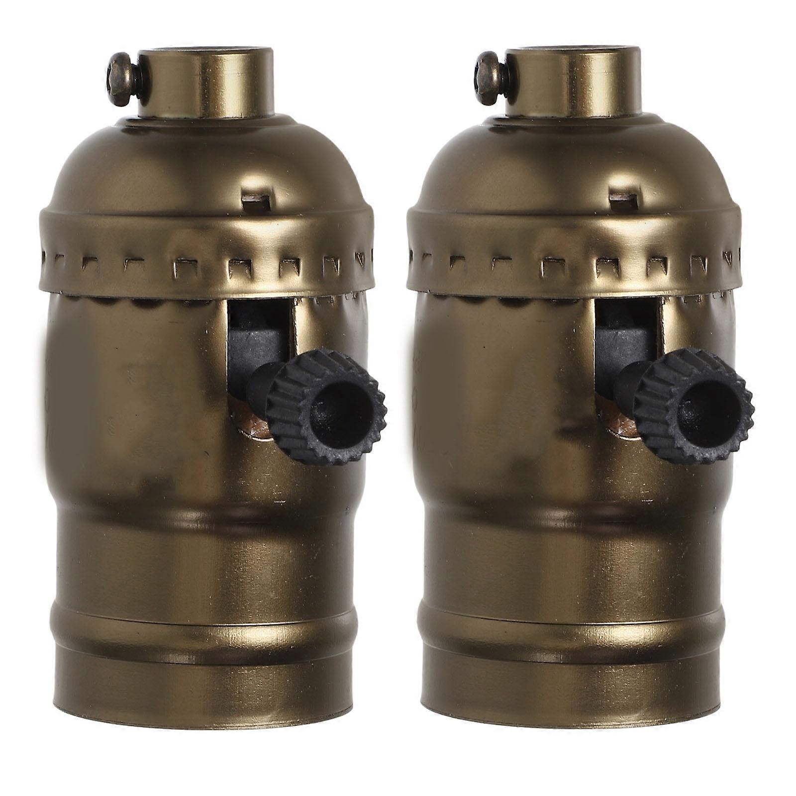 2pcs Light Socket Replacement Lamp Holder Light Socket Vintage Light Socket Socket Light Fixture Replacement Lamp Socket Lamp Socket Part