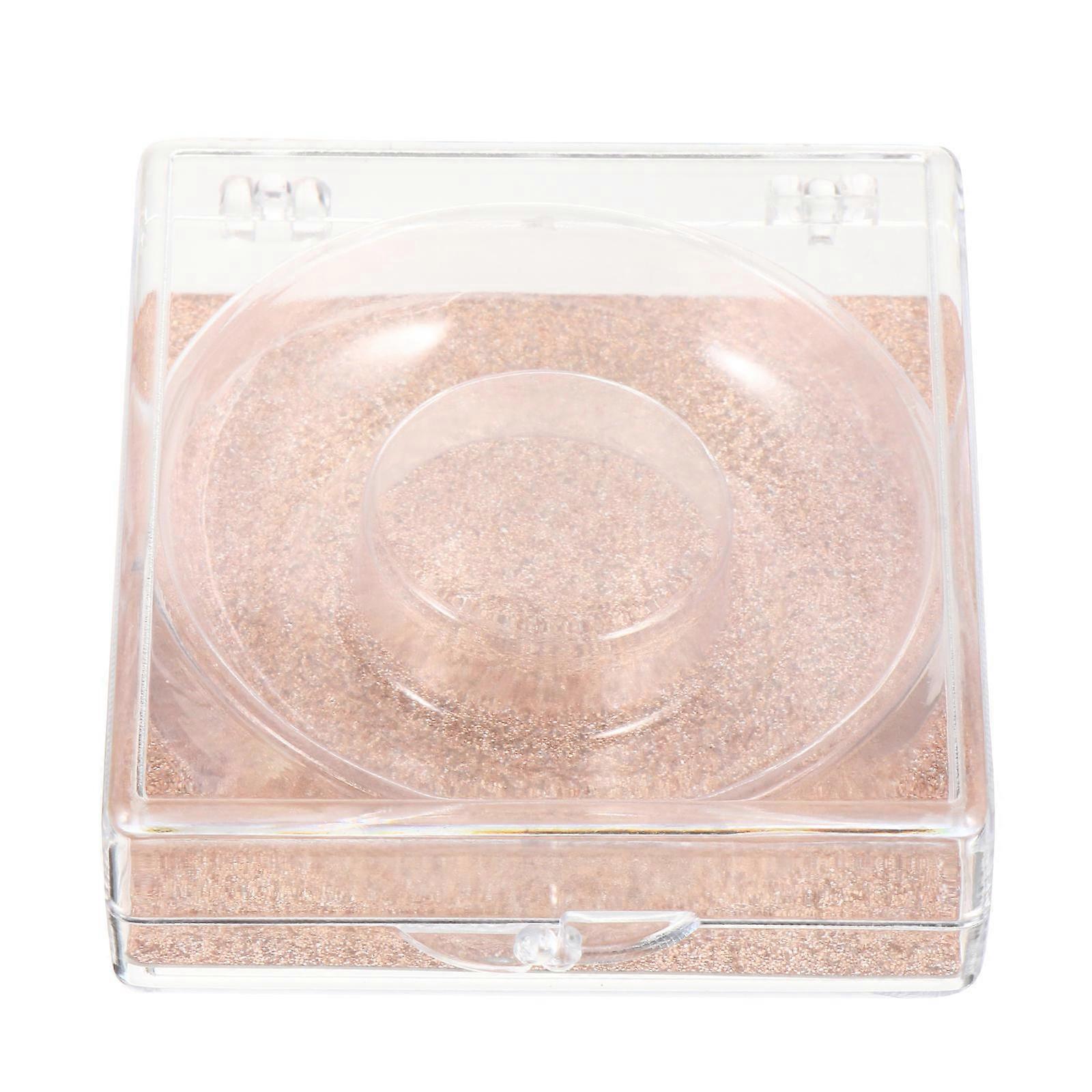 6pcs Empty False Eyelash Packaging Boxes Glitter Square Eyelash Storage Boxes