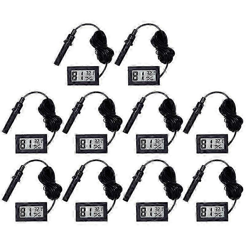 10pcs Mini Digital Thermometer Hygrometer LCD Indoor Temperature Humidity Meter