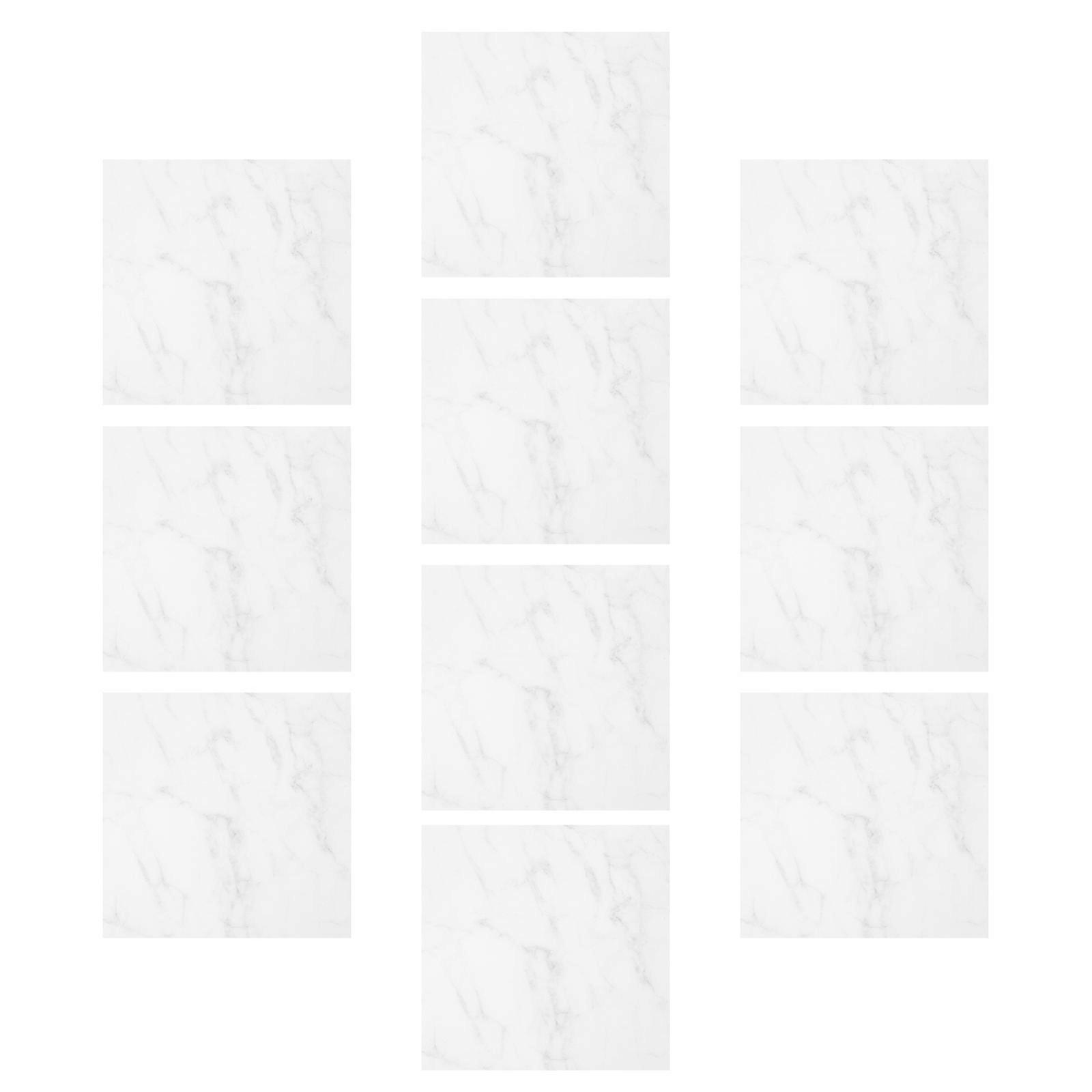 Removable Marble Pattern Floor Stickers For Bathroom Renovation 10Sheets