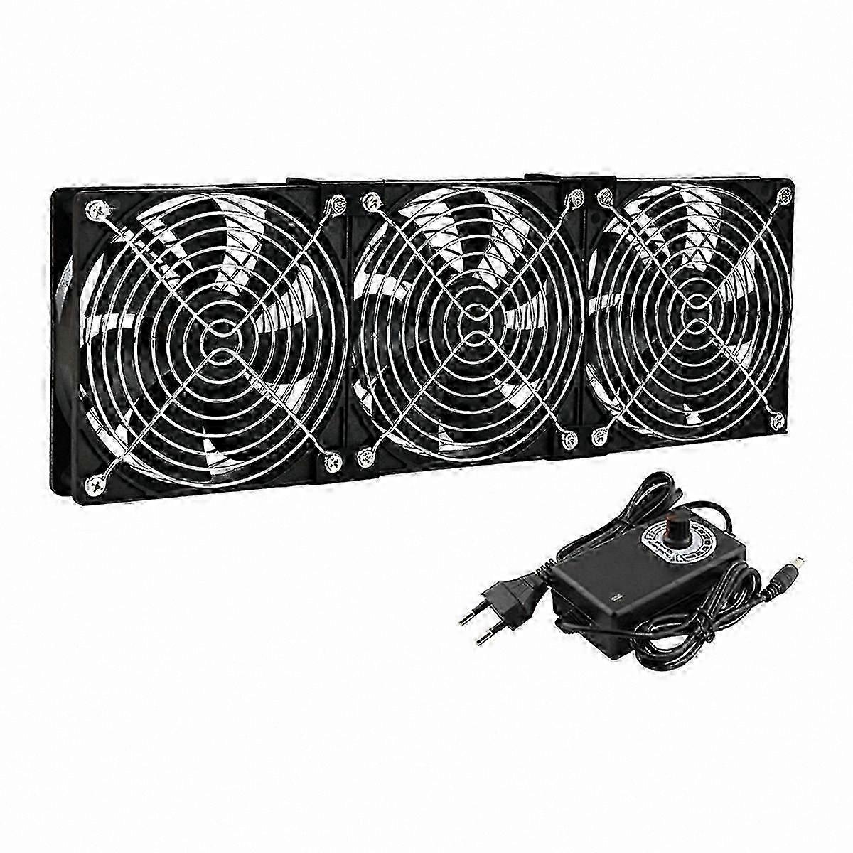 120mm Cabinet Cooling Fan with Adjustable Speed Controller for Servers and Workstations EU Plug