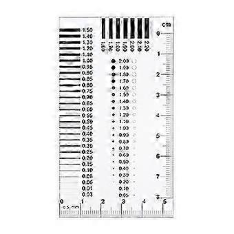 Transparent Defect Measurement Chart for Crack Width