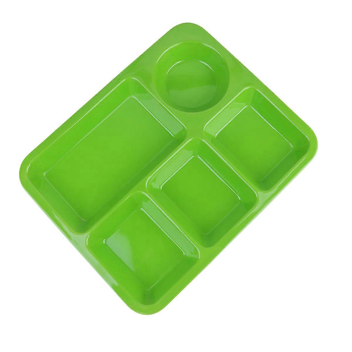 Separating Dish Divided Compartments Plate for Eating Practical Use