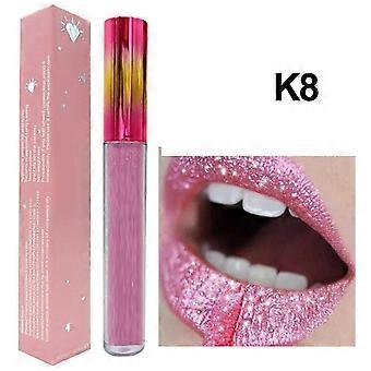 Diamond Lipstick Shiny Long Lasting Liquid Lipstick, Non-Sticky, Waterproof Lipstick Lip Gloss for Women