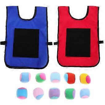 Set da dodgeball per bambini con gilet appiccicoso, 12 pezzi, giocattolo interattivo per il lancio della palla.