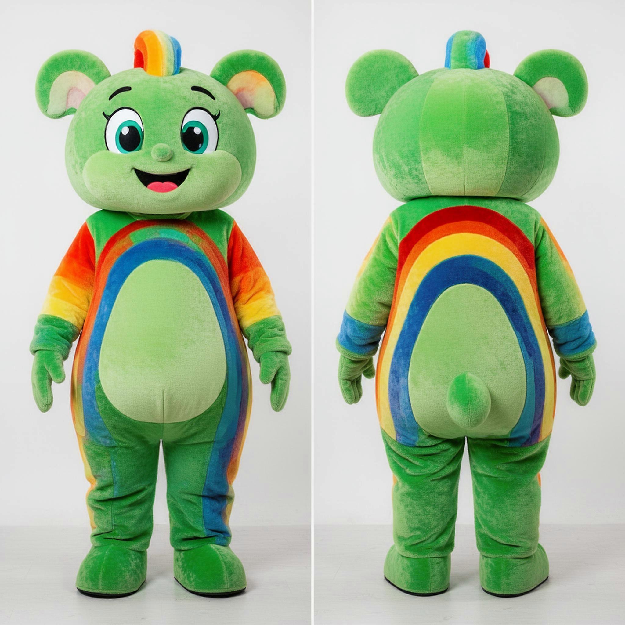 MASTICOT Vibrant Playful Rainbow Mascot