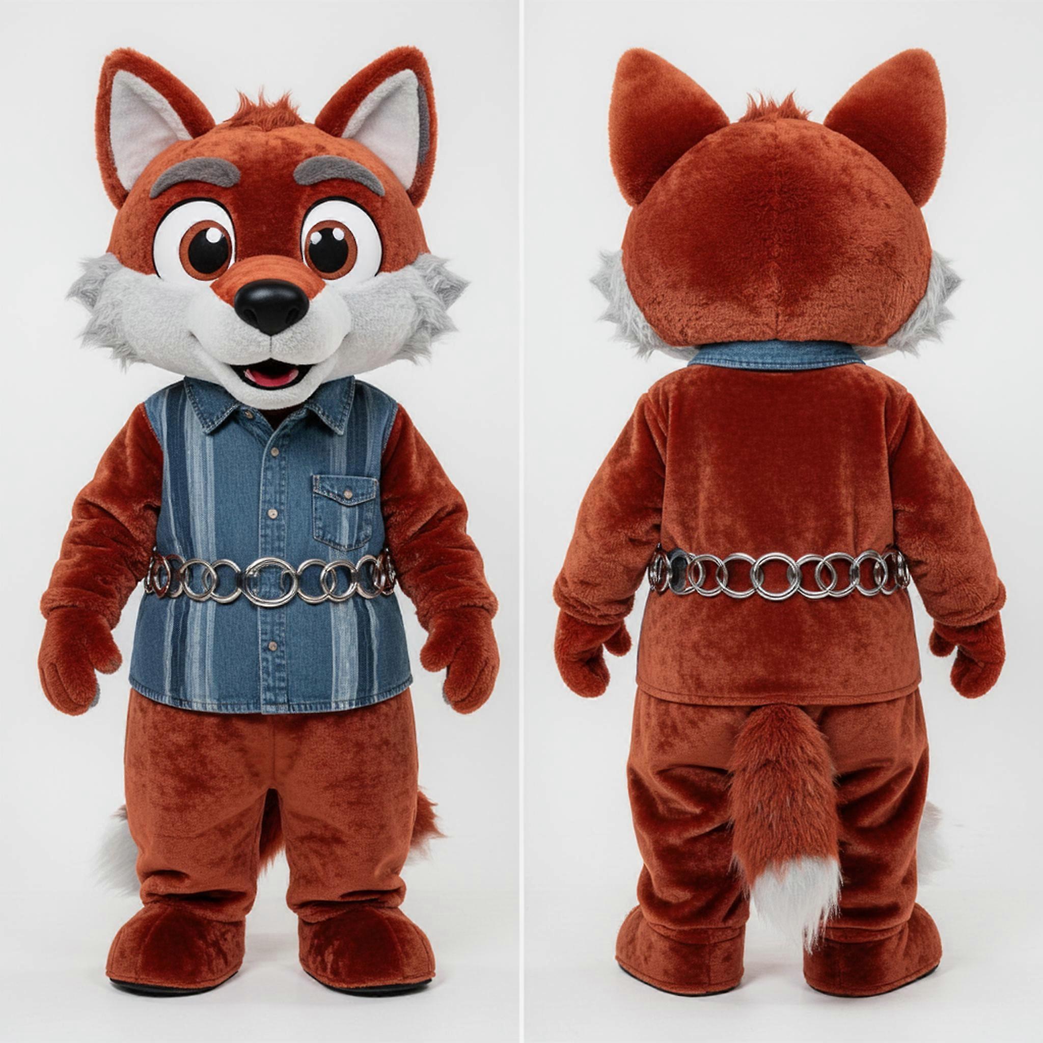 MASTICOT Rust Velvety Wolf Momentum Mascot