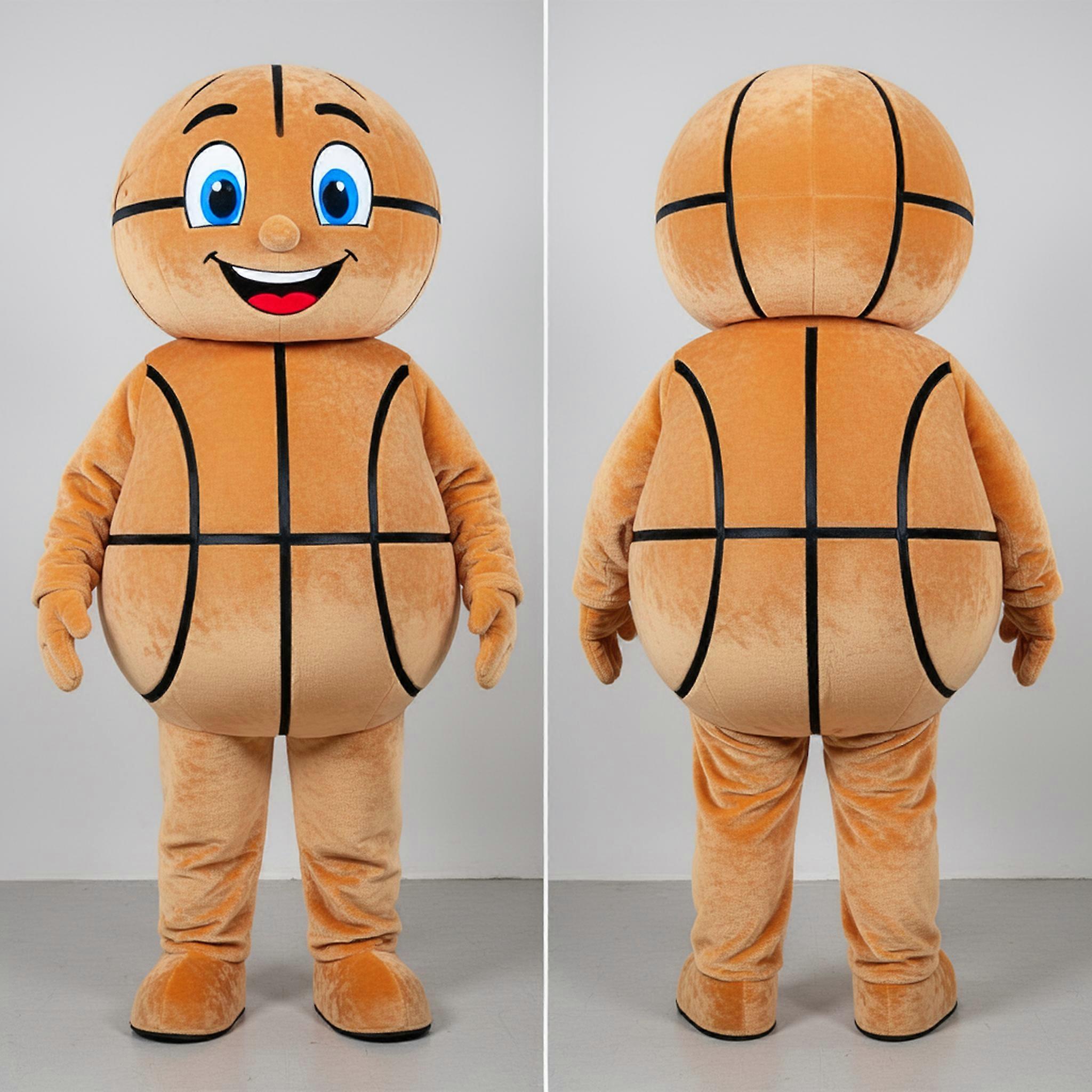 MASTICOT Tan Rounded Basketball Ball Mascot