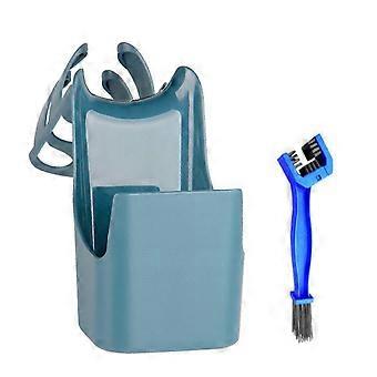 Bike Chain Cleaning Greasy Dirt Storage Tool Motorcycle Chain Cleaning Oil Splash-Proof Box Bicycle Chain Cleaning Accessory 26-27