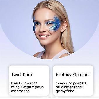 Halloween Body Glitter Stick, Waterproof Sequins Glitter Gel for Face Hair Body, Cosplay Costume Makeup, Sparkly Festival Party Tattoo