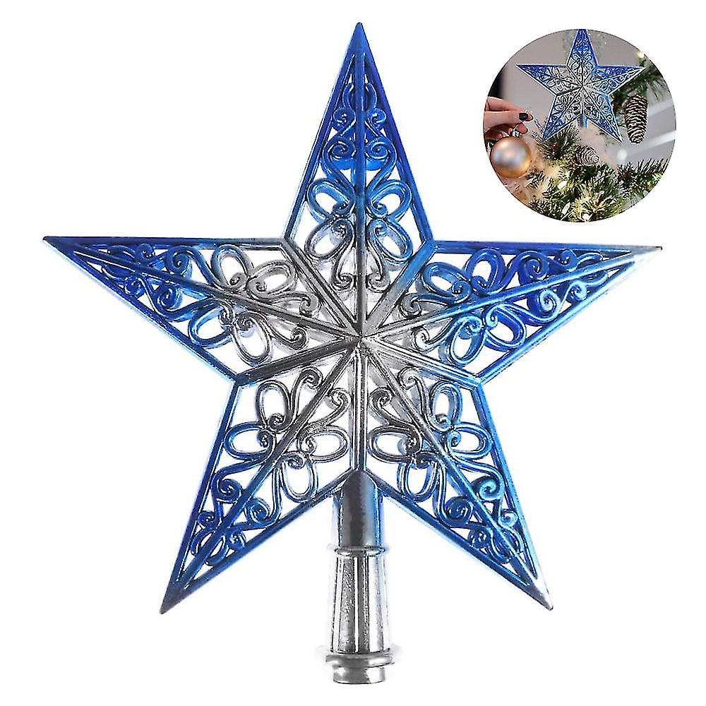 Christmas Tree Topper Star Glittering Xmas Tree Ornament