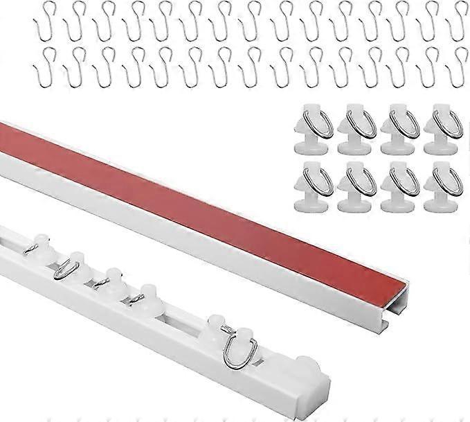 3m Self Adhesive Curtain Track Wall & Ceiling Mount No Drill