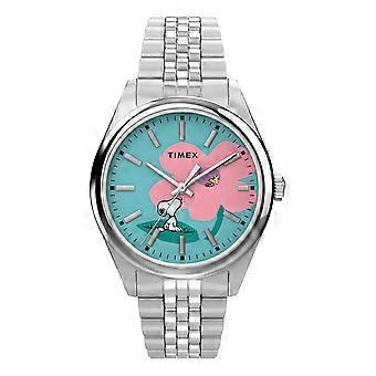 Timex Peanuts x Legacy Snoopy Flower Dial 36mm rostfritt stålarmbandsklocka TW2Y52600