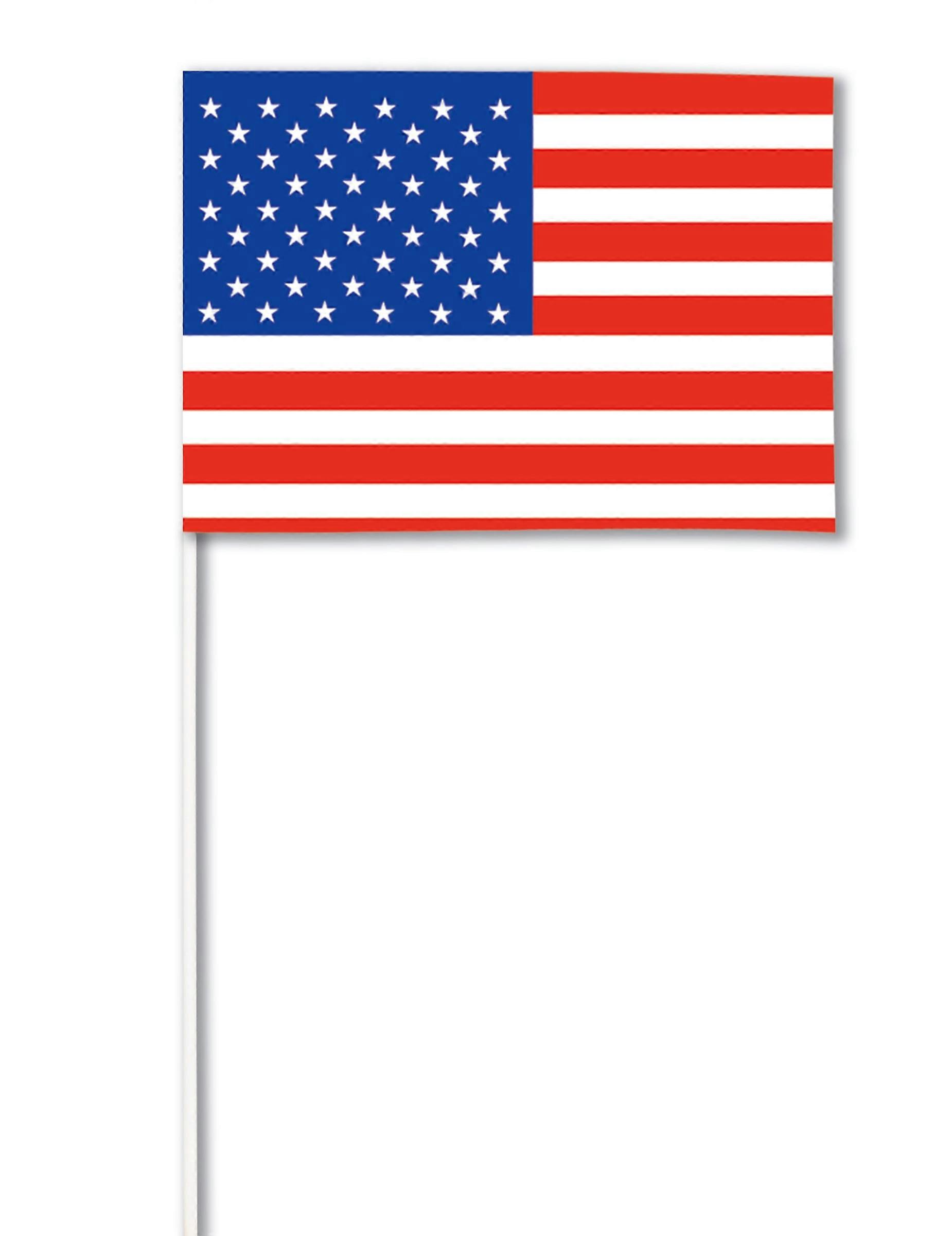 USA paper flag 14 x 21 cm