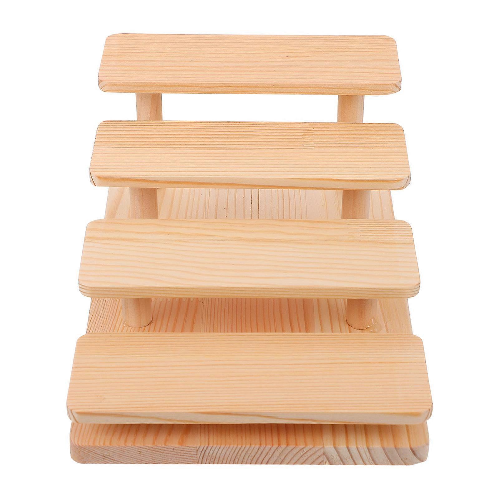 Solid Wood Sunglasses Holder for Storage Use 1Pcs Beige Rack
