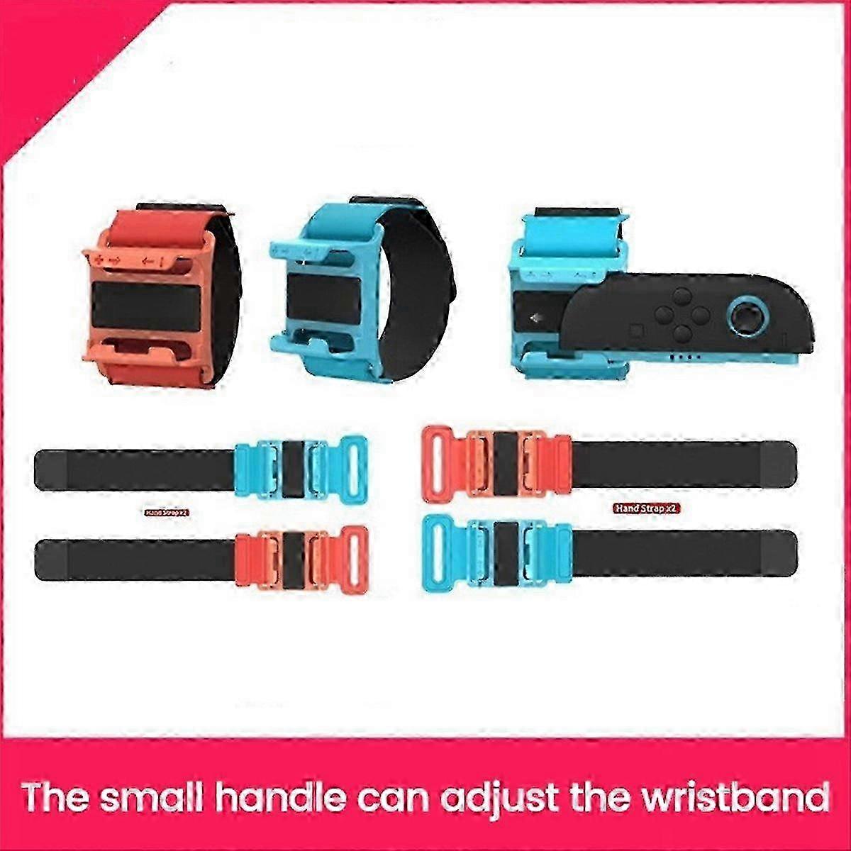 Adjustable Game Wrist Straps compatible with 2 Gamepads