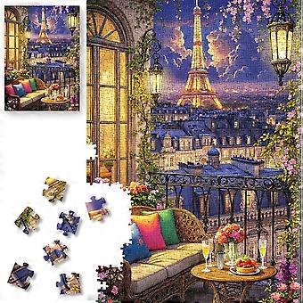 Puzzle für Erwachsene Paris bei Nacht Fantasy-Kunstwerk Herausfordernd TRW088