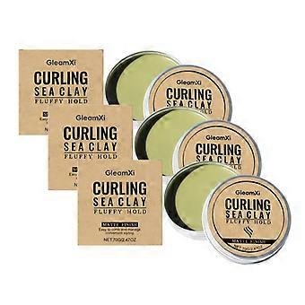Zeitlich begrenztes Angebot – 3x Haar-Tonpomade – Locken-Ton aus Meerwasser mit rein natürlichen Inhaltsstoffen, fördert die Gesundheit von Haar und Kopfhaut, für fluffigen Halt