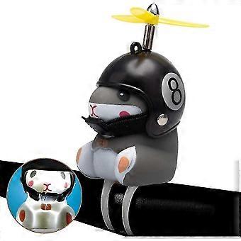Cute Animal Bicycle Horn Bike Bell with Light, Rubber Decorative Bells for Bikes and Motorcycles, Dashboard Decorative Toy