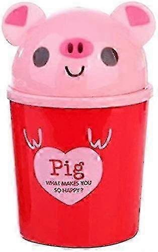 Small Table Bin. Mini Office Bin Creative Animal Panda Design. Waste Paper Bin