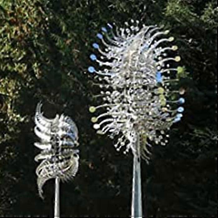 Outdoor rotating metal wind chimes