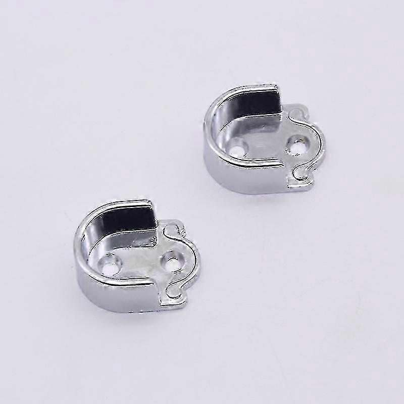 Silver Zinc Alloy Wardrobe Rail Bracket