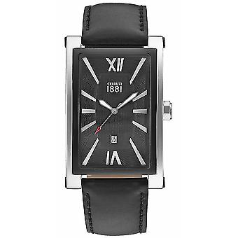 Cerruti Luca Watch for Analog Quartz Men with Cowhide Bracelet CRB042STB02BK