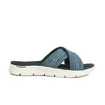 Women's Skechers GO WALK Flex Sandal - Impressed | 141420 NVY | Navy