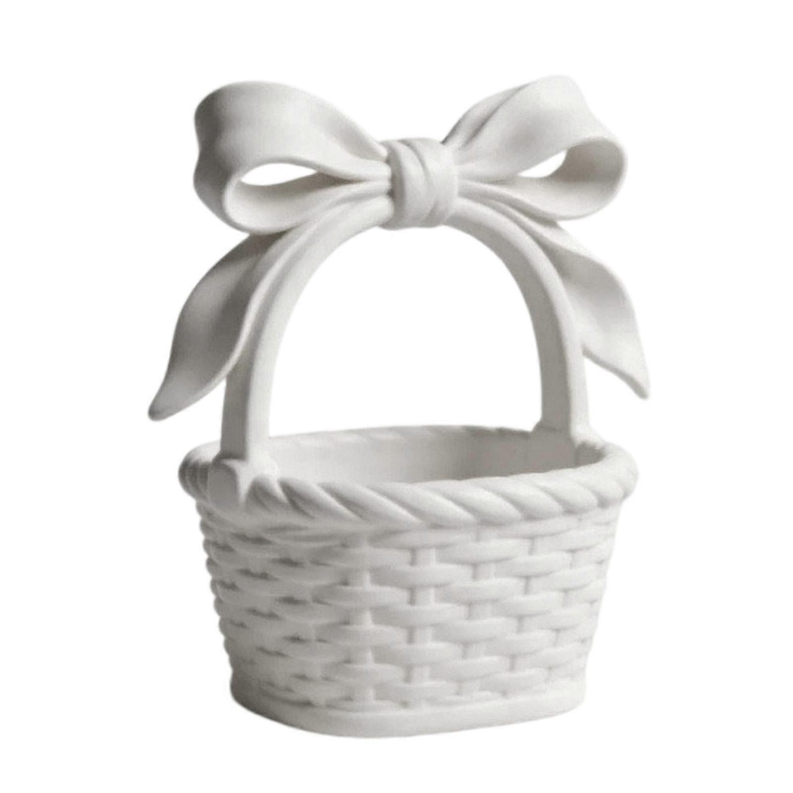 Compact Woven Resin Mini Basket
