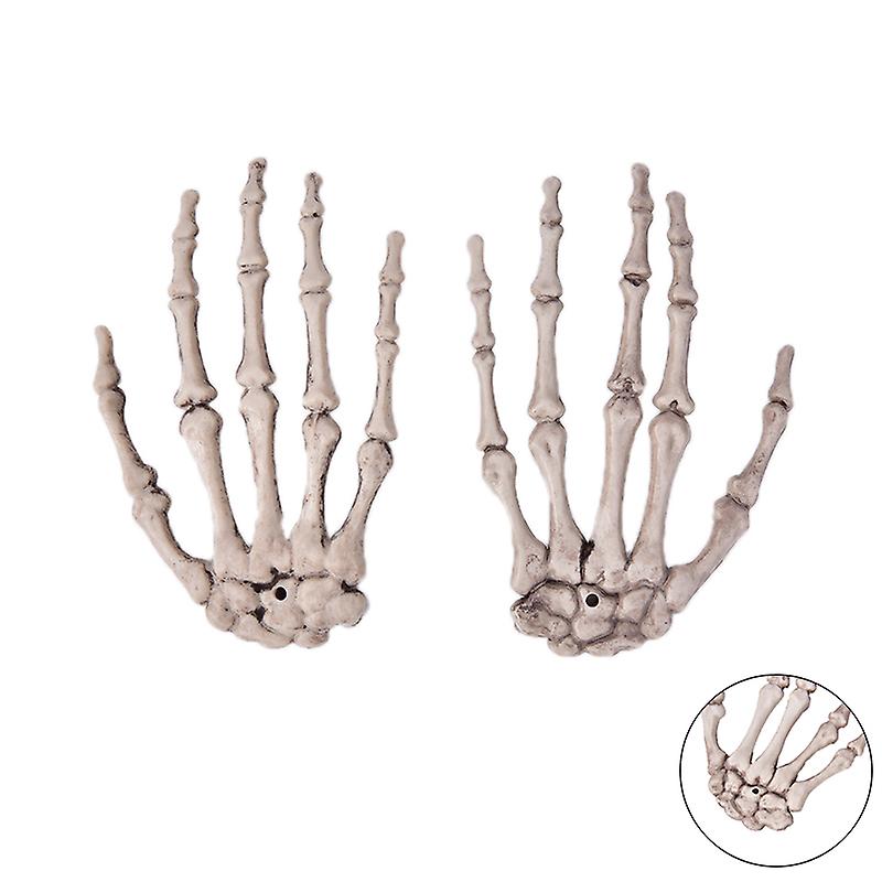 Halloween Skull Skeleton Human Hand Bone Zombie Party Terror Adult Scary Props