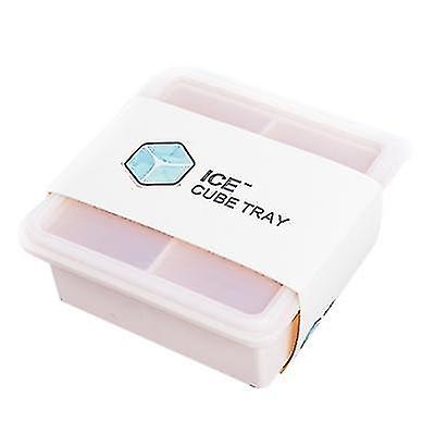 8 grilles Silicone Ice Cube Tray Tool avec couvercle