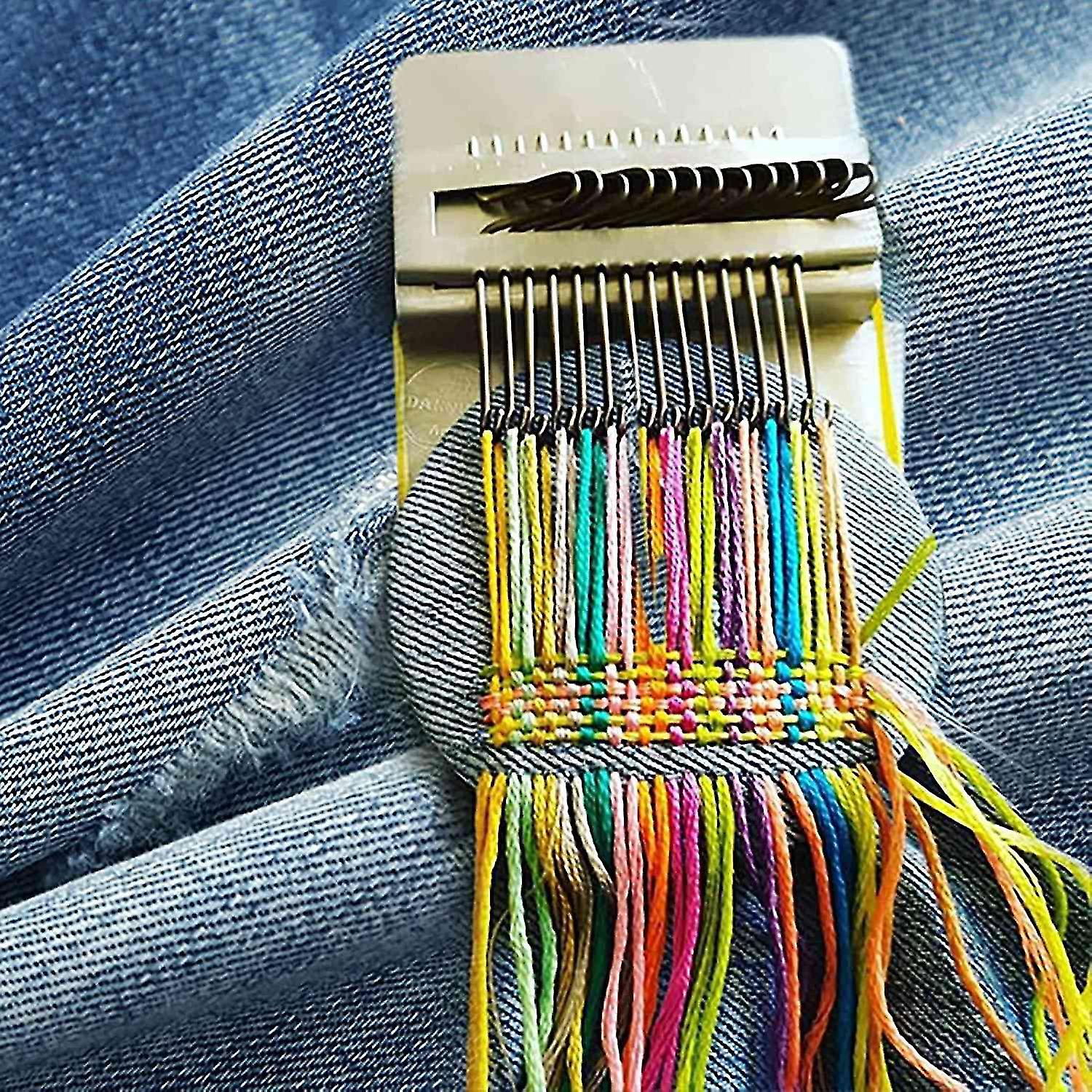 Mini Loom Speedweve typ vävverktyg, darning vävstol snabbt mini lagning bekväm darning vävstol diy w