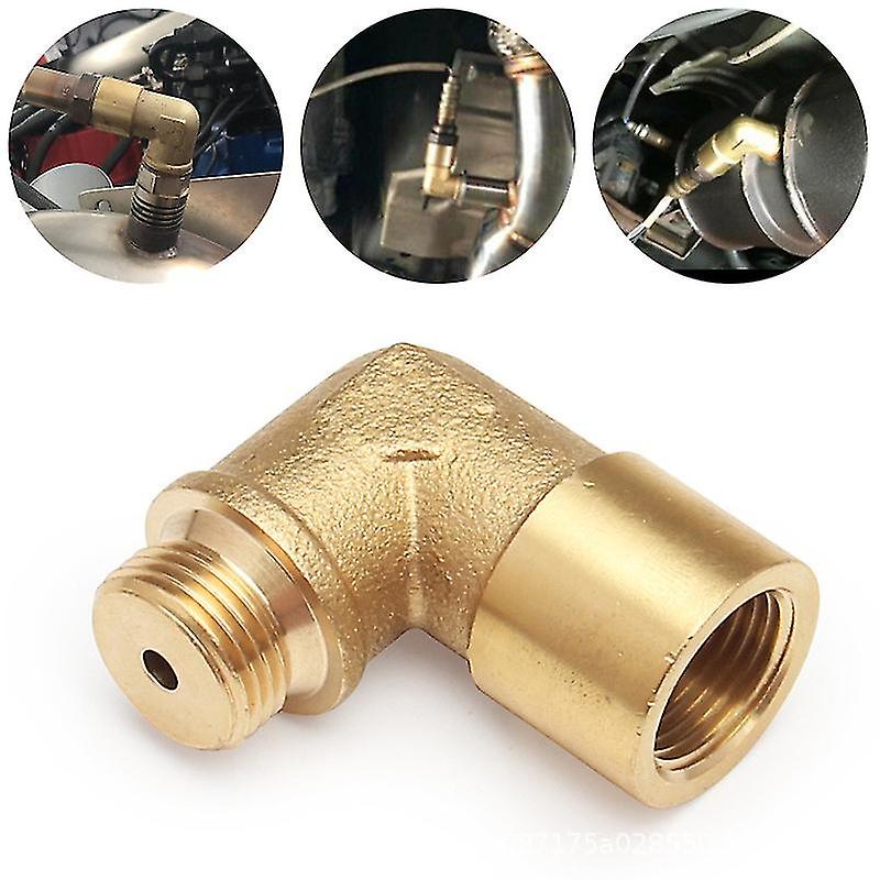 M18 X 1.5 O2 Oxygen Sensor Extender Spacer 90 Degree Bung Extension1pcs-brass