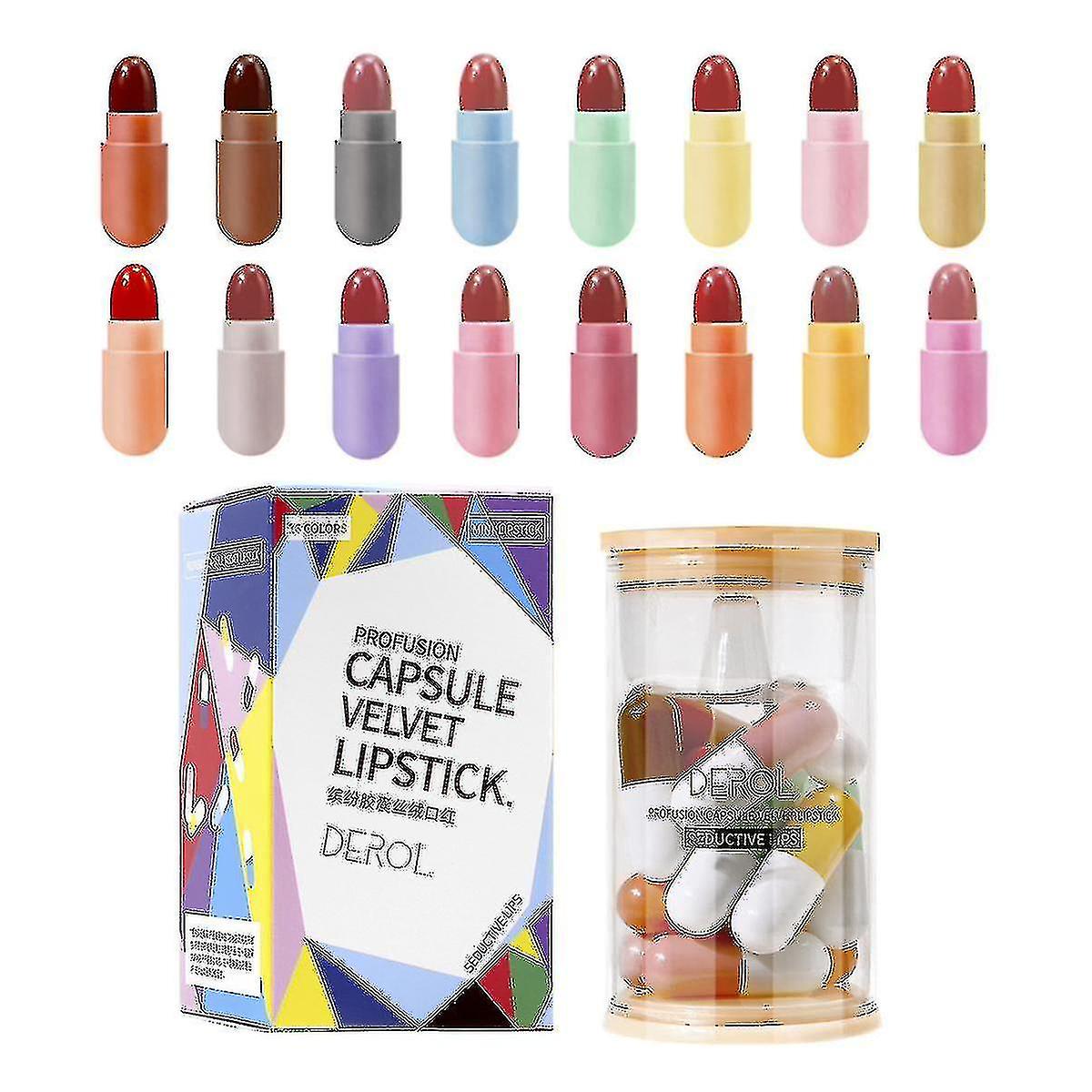16 Colors Mini Capsule Lipstick