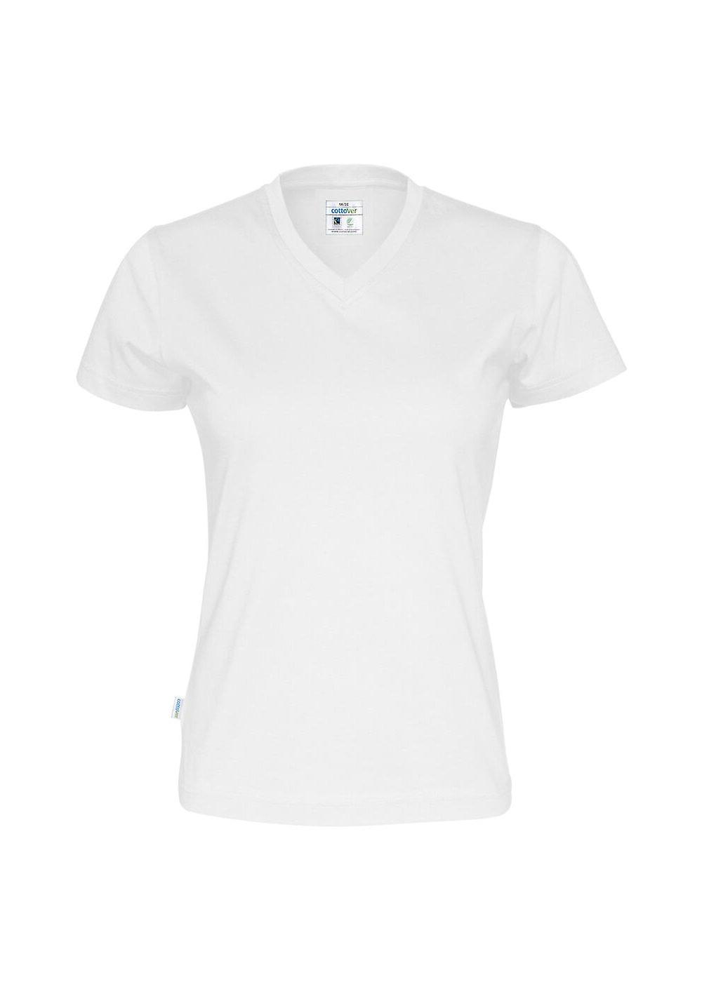 Damen Cottover Damen T-Shirt mit V-Ausschnitt 141021