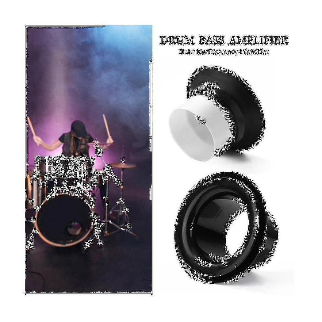 Bass Drum Booster Abs Rubber Bass Drum Kick Drum Booster With Black
