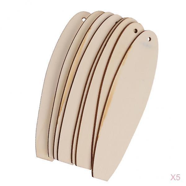 לוח עץ 40 יח 'עם אחיזה מגזרות עץ כפריות קישוט קיר DIY בתפזורת