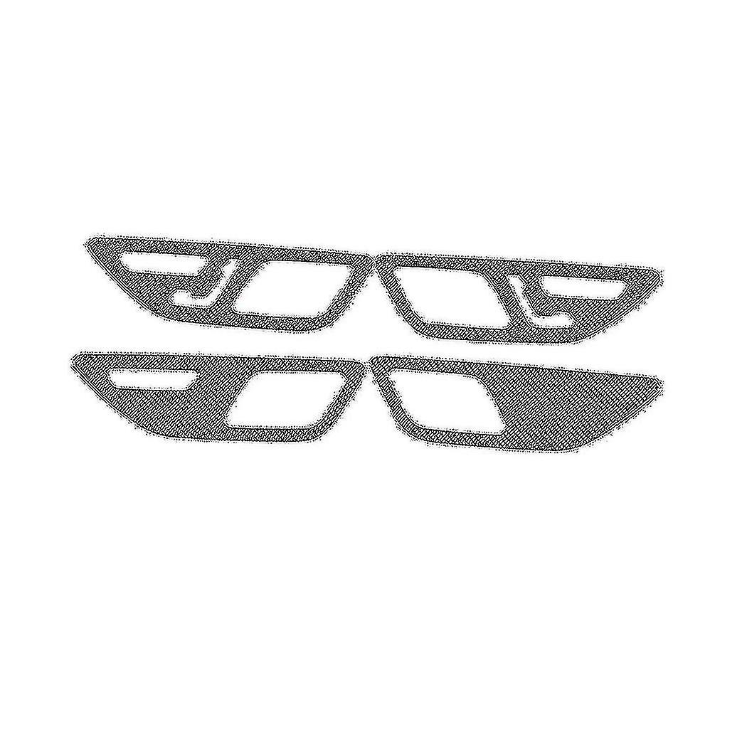 For - C-class W206 C200 C260 2022 Carbon Fiber Car Inner Door Handle Panel Trim Sticker Accessories