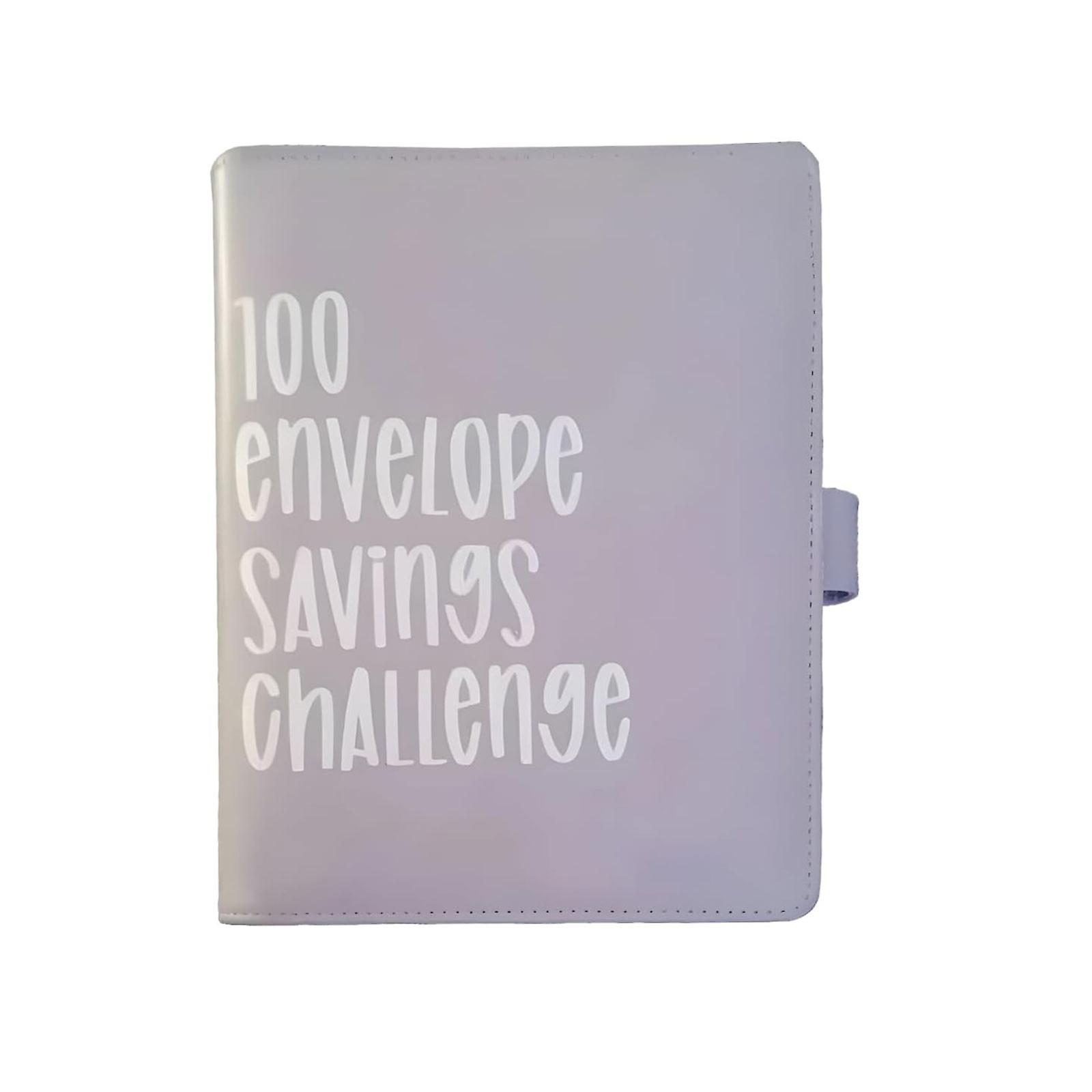 100 Envelope Challenge Binder, Savings Challenges Binder,Budget Binder with Cash Envelopes