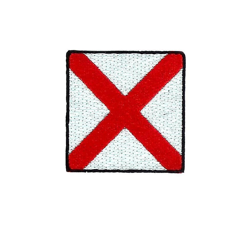 Patch Ecusson Brode Applies Flag Code Signals Maritime Backpack V Victor