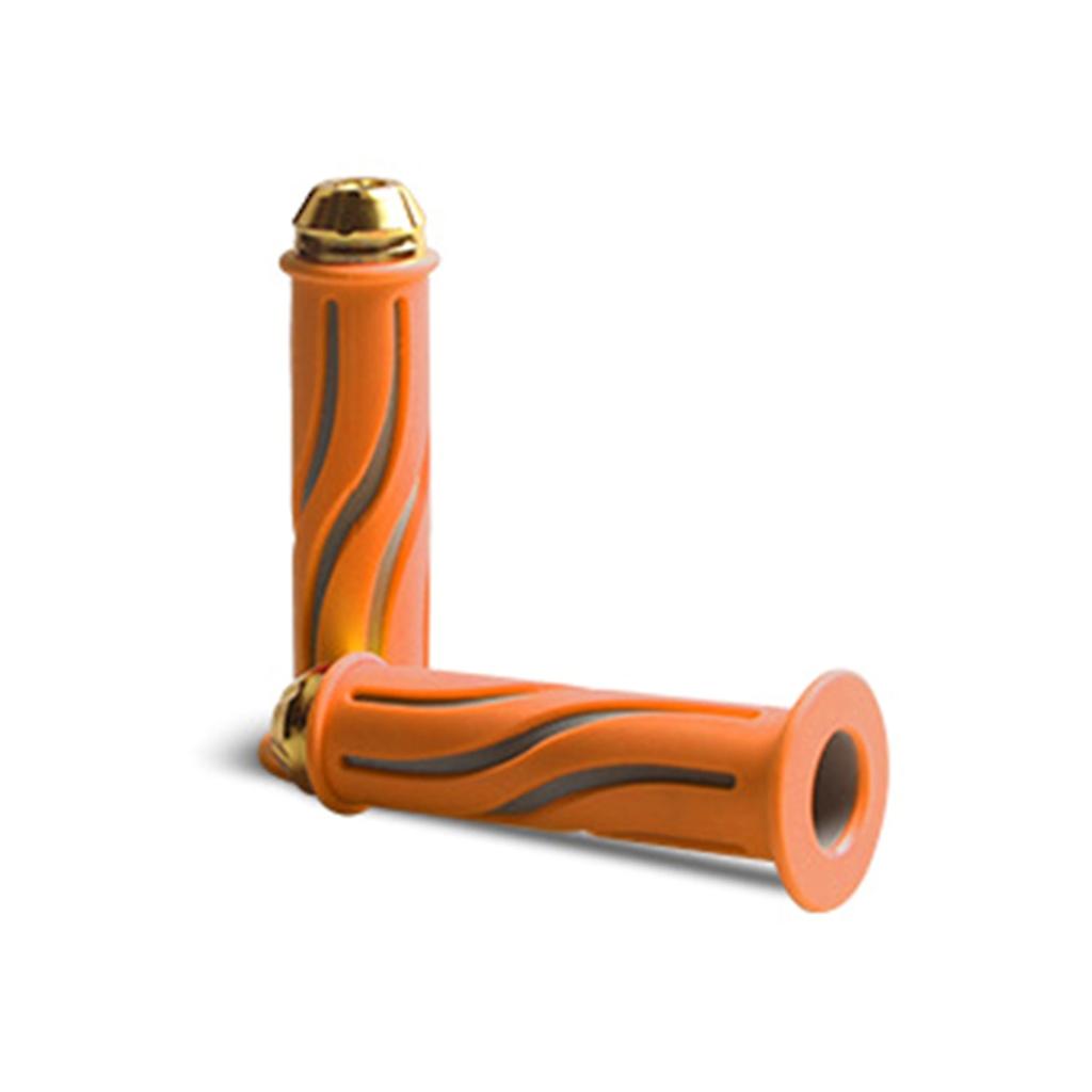 ユニバーサルハンドバーロックオングリップ-ピローグリップ滑り止めラバーレーシング-グリップ1ペア