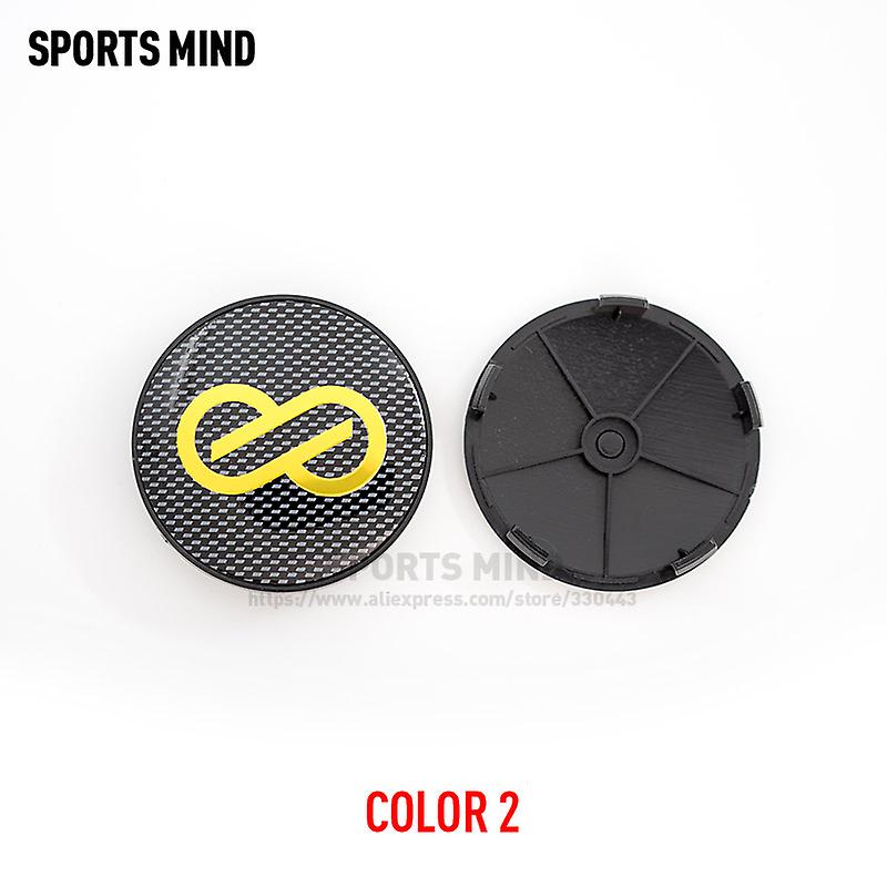 4pcs/lot 4 χρώματα 68mm Enkei αυτοκίνητο Wheel Center Hub Caps Έμβλημα αυτοκινήτου Λογότυπο Wheel Center Cap Label Car Decoration